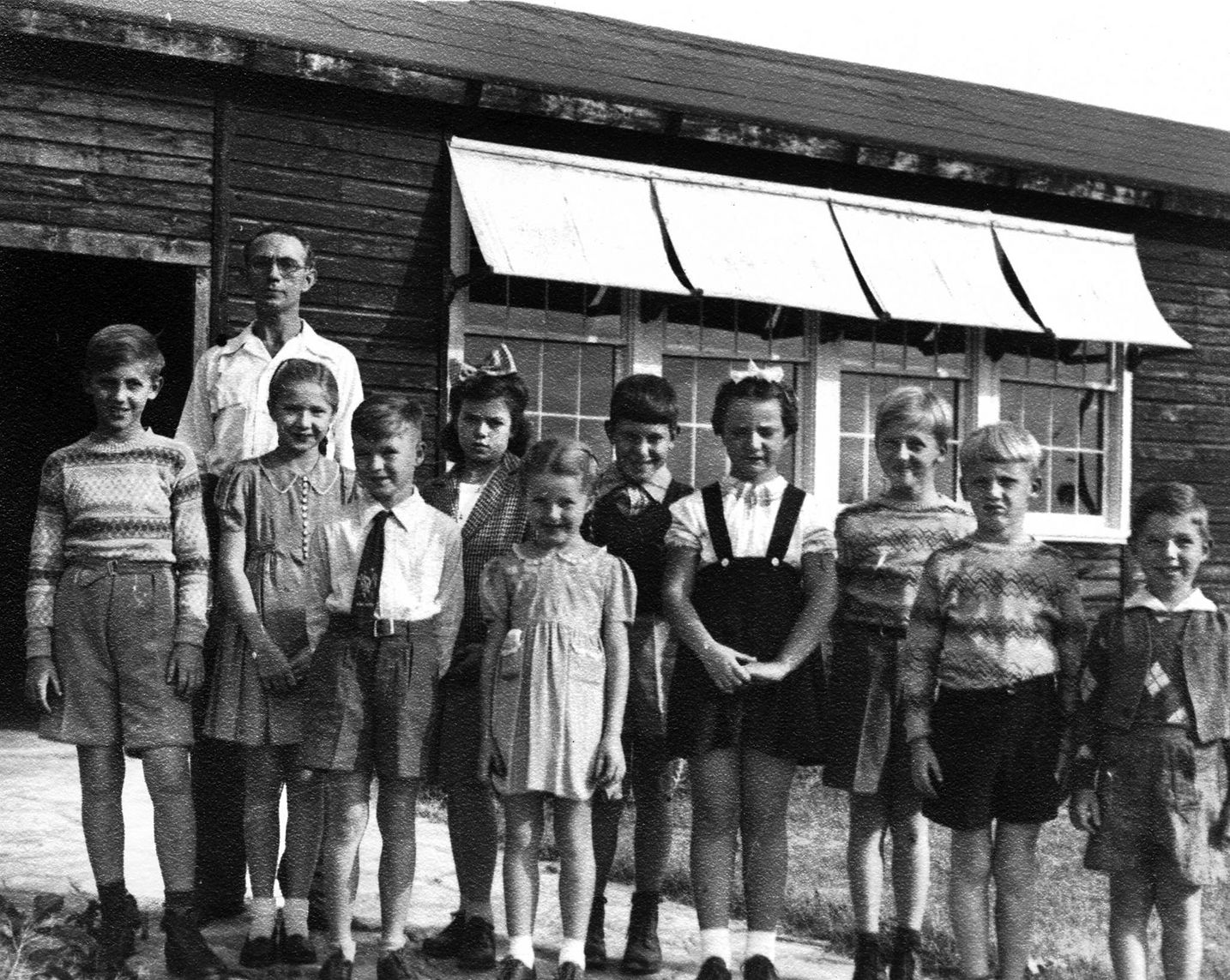 Children born in Germany, or with a German parent, at an internment camp in Texas. Government estimates put the number of people with German ancestry interned in the U.S. at more than 11,000.