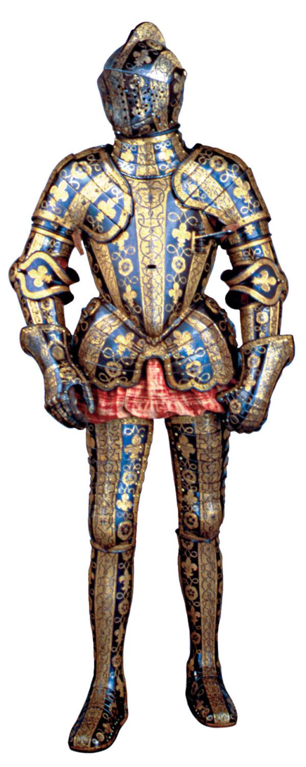 Late 16th-century English armor of George Clifford, Third Earl of Cumberland.