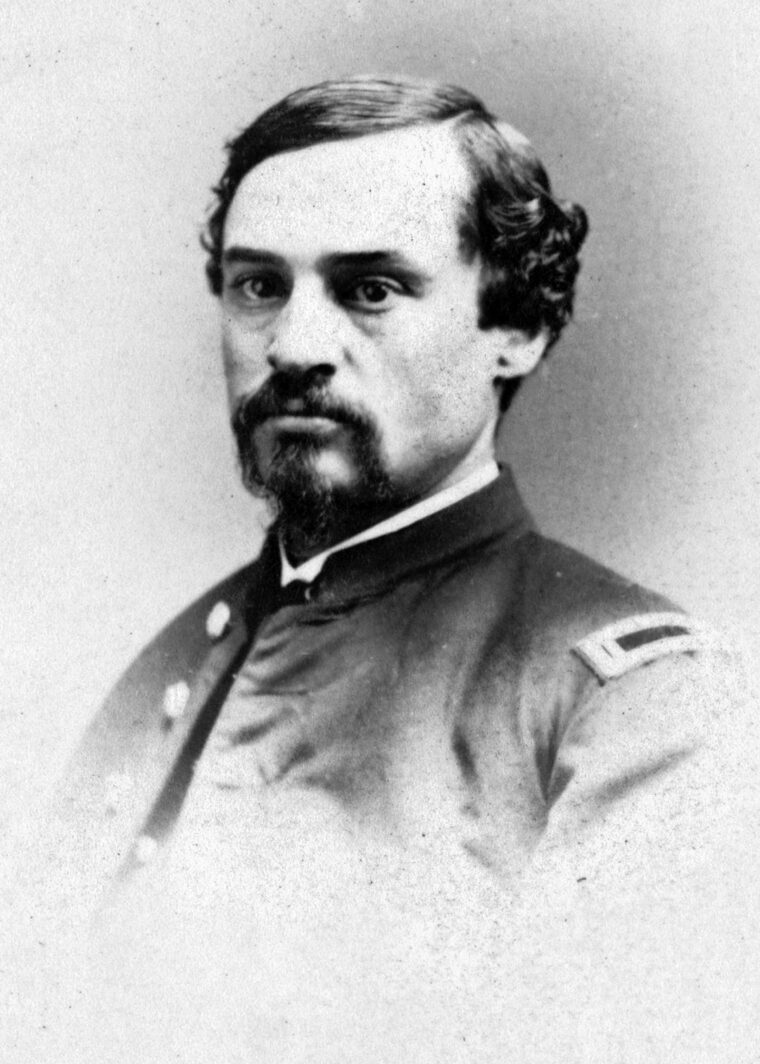 U.S. Major Henry Merritt of Co. K, 5th New York Cavalry which charged the 5th North Carolina cavalry to protect Elder’s battery during the retreat from Hagerstown. 