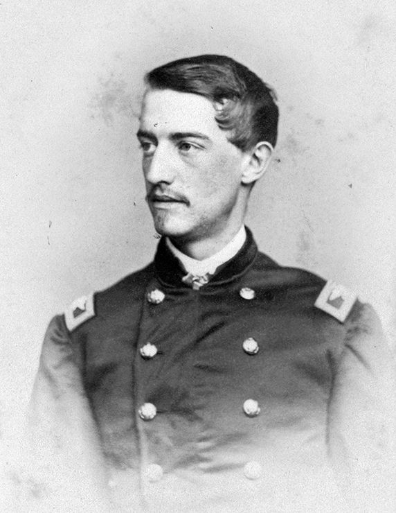 U.S. Captain Ulric Dahlgren was shot at Hagerstown and had his right leg amputated below the knee.