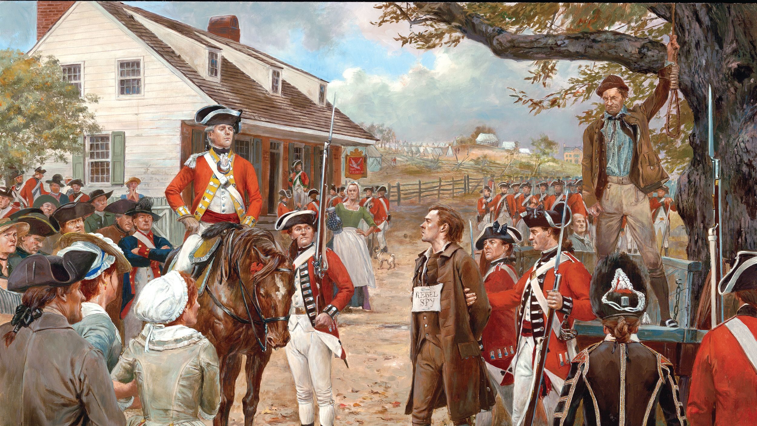 “The Hanging of Nathan Hale , New York 1776” by Don Troiani.