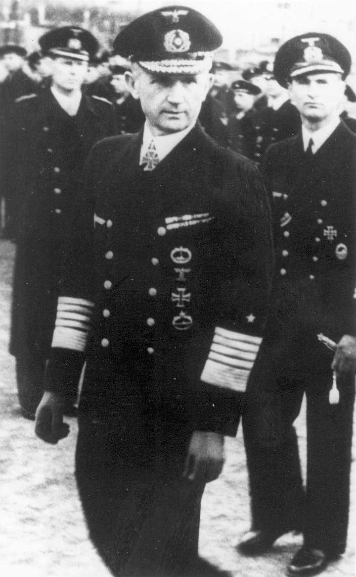 Admiral Karl Dönitz commanded the U-boat arm of the German Navy during WWII.