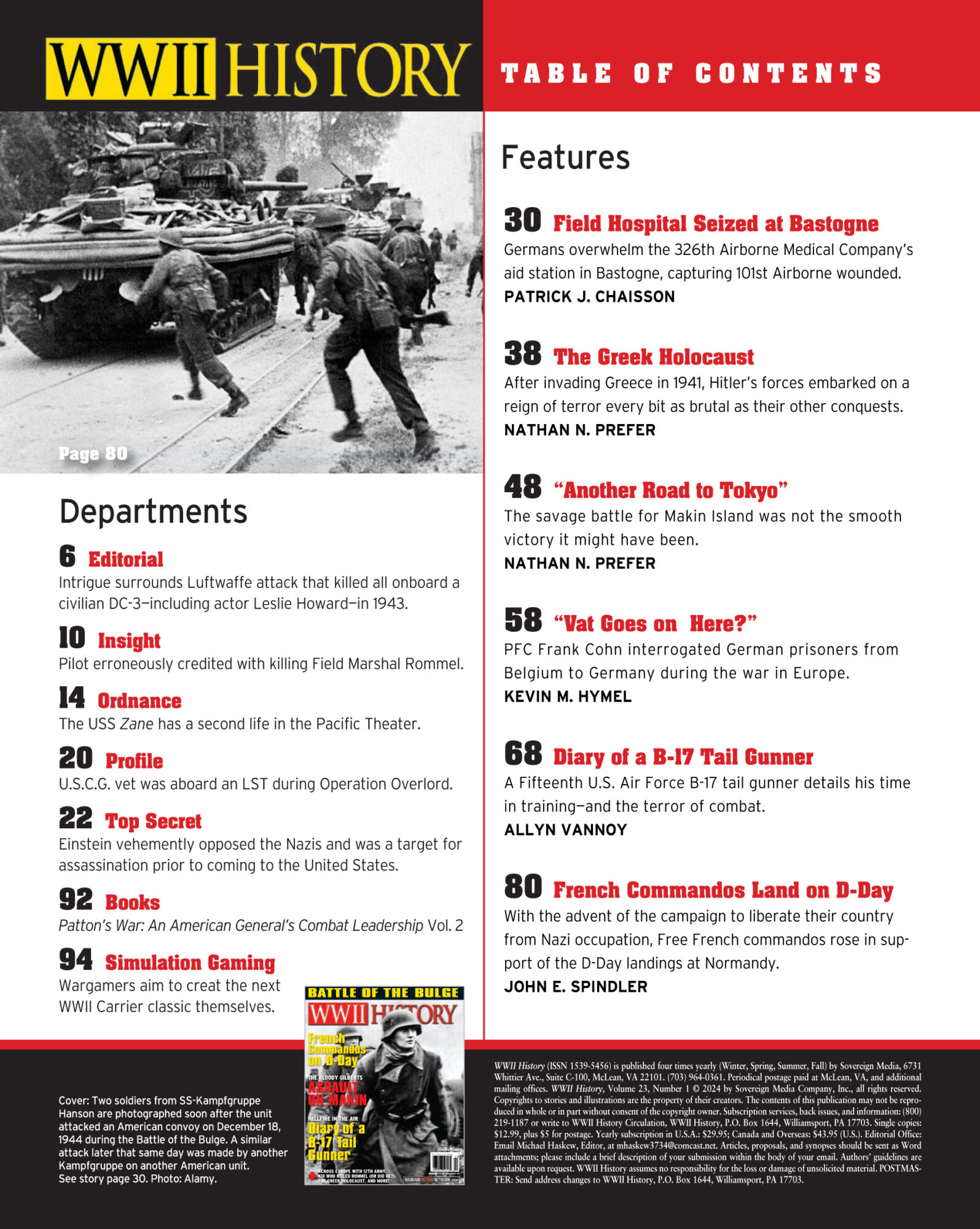 Spring 2024 Archives Warfare History Network   WWII History Spring 2024 4 1595x2000 