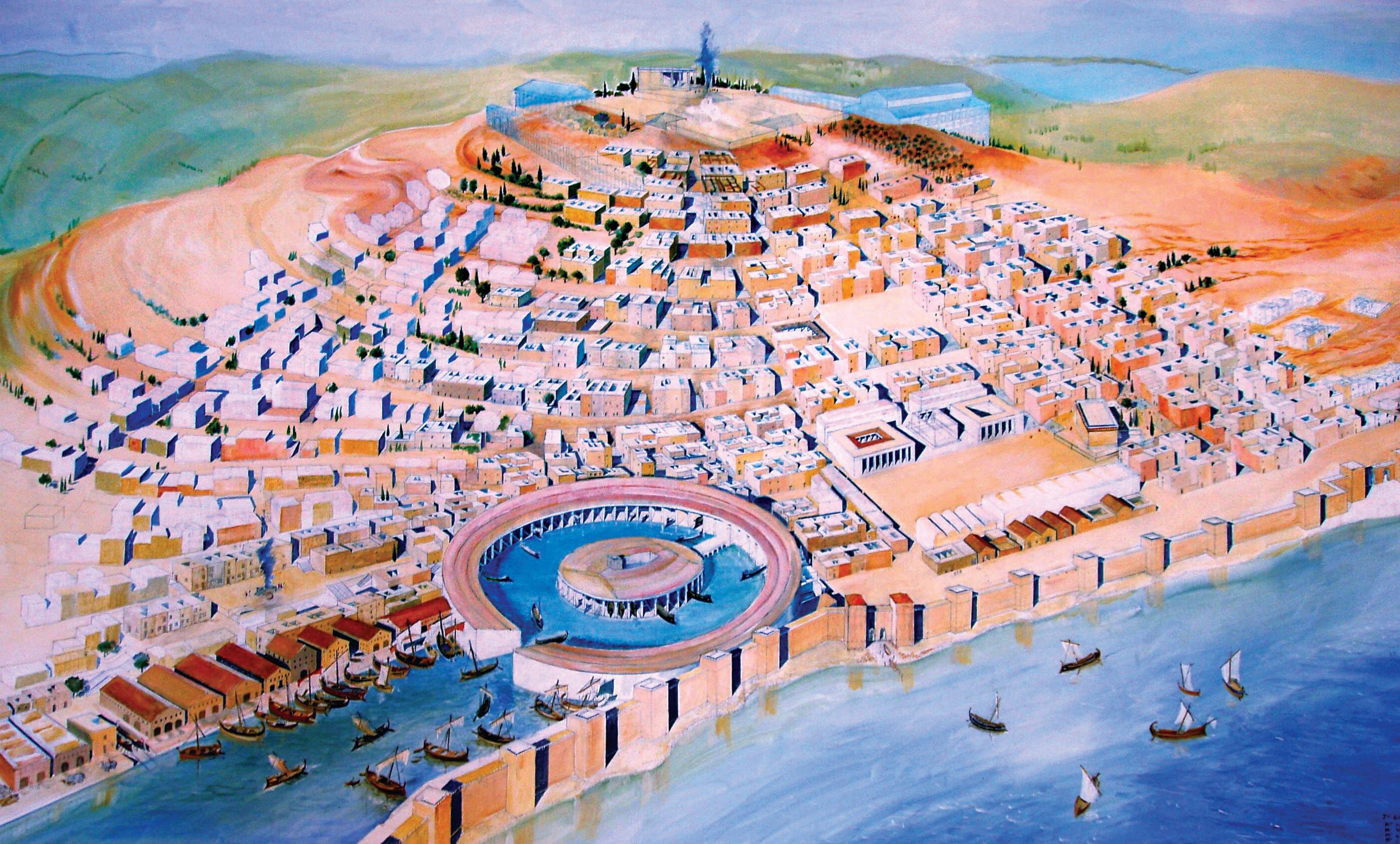 Built on the coast of Africa in what is now Tunisia, the affluent city of Carthage was one of the most important trading hubs of the ancient world, with the most powerful navy in the western Mediterranean before the First Punic War.