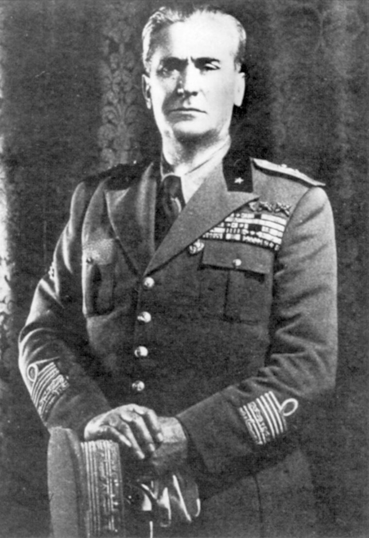 Marshal Rodolfo Graziani succeeded Italo Balbo as commander of Italian forces in North Africa and presided over the debacle that followed. 