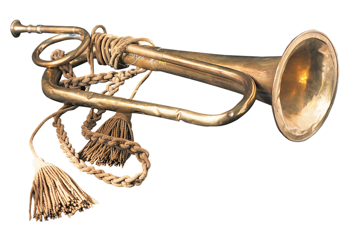 A bugle used at Appomattox Court House in 1865. 