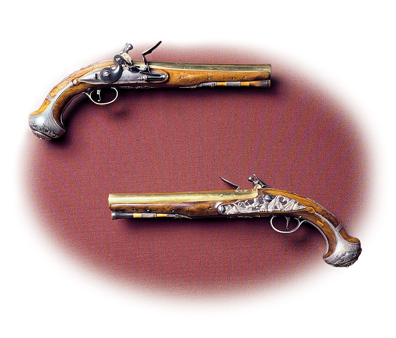A pair of pistols belonging to George Washington. 