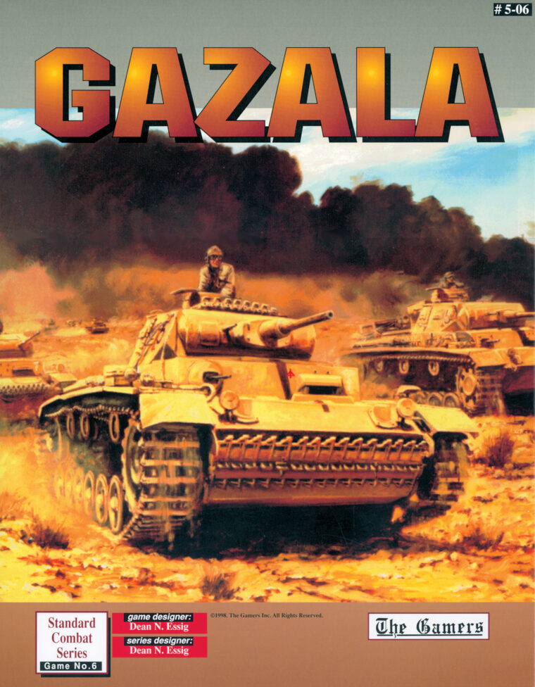  Gazala, from The Gamers, Inc., presents the pivotal 1942 battle between Rom- mel’s Axis army and the Commonwealth 8th Army that took place west of Tobruk. The battle led to a final stand near a railway station called El Alamein.