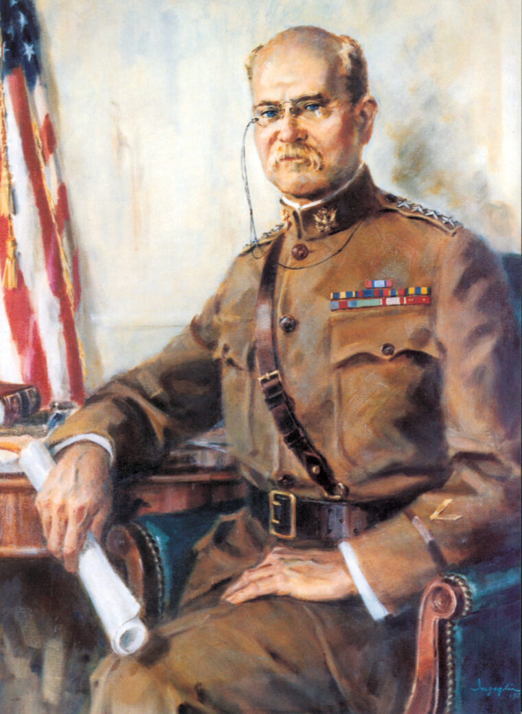 General Tasker Howard Bliss, who was active in the U.S. Army from 1875 to 1930, when Sam Browne belts were popular.