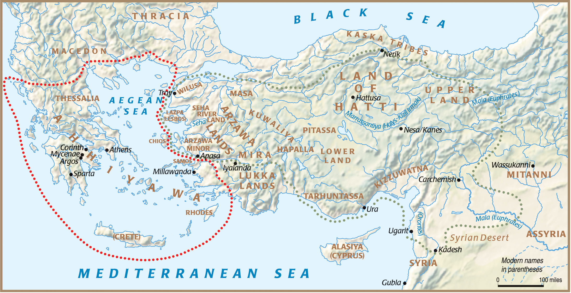 Aegean and Anatolian realms in the time of Piyamaradu.