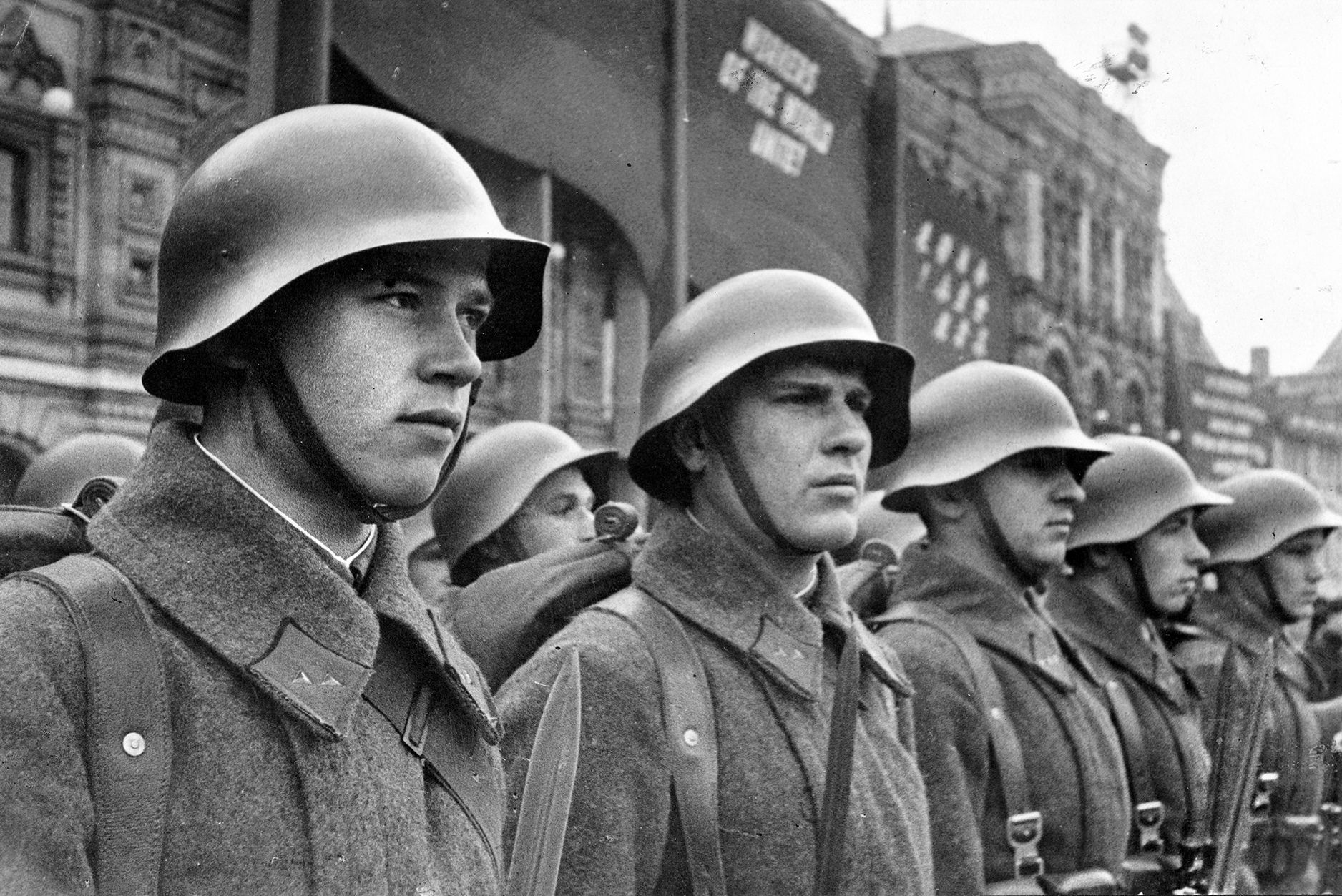 A Red Army propaganda photo of recruits from 1941. Fortress Brest, imposing in its day, was no longer viable against modern weapons and was used for garrisoning troops. 