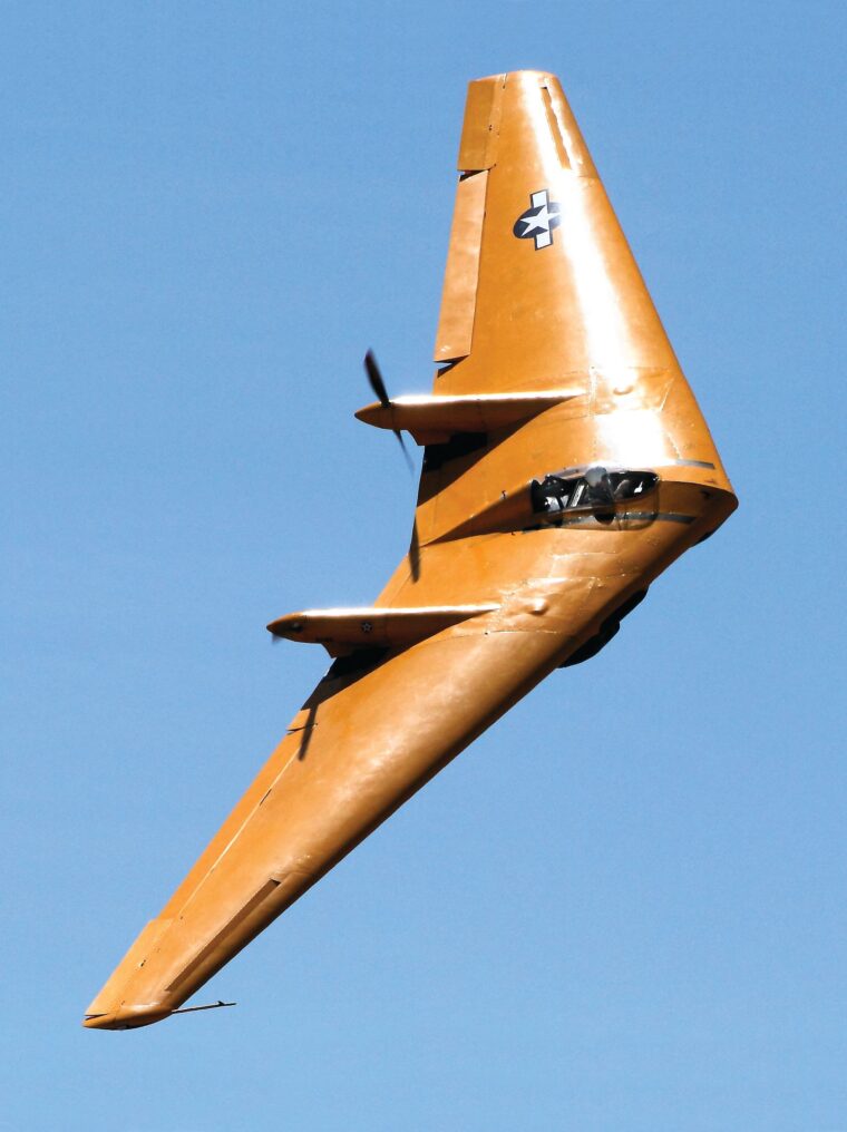 This one-third scale N-9M was the fourth, and last, to be built by Northrop during World War II to develop the flying wing concept. The plane was restored and flown from 1993 until it crashed in 2019. 