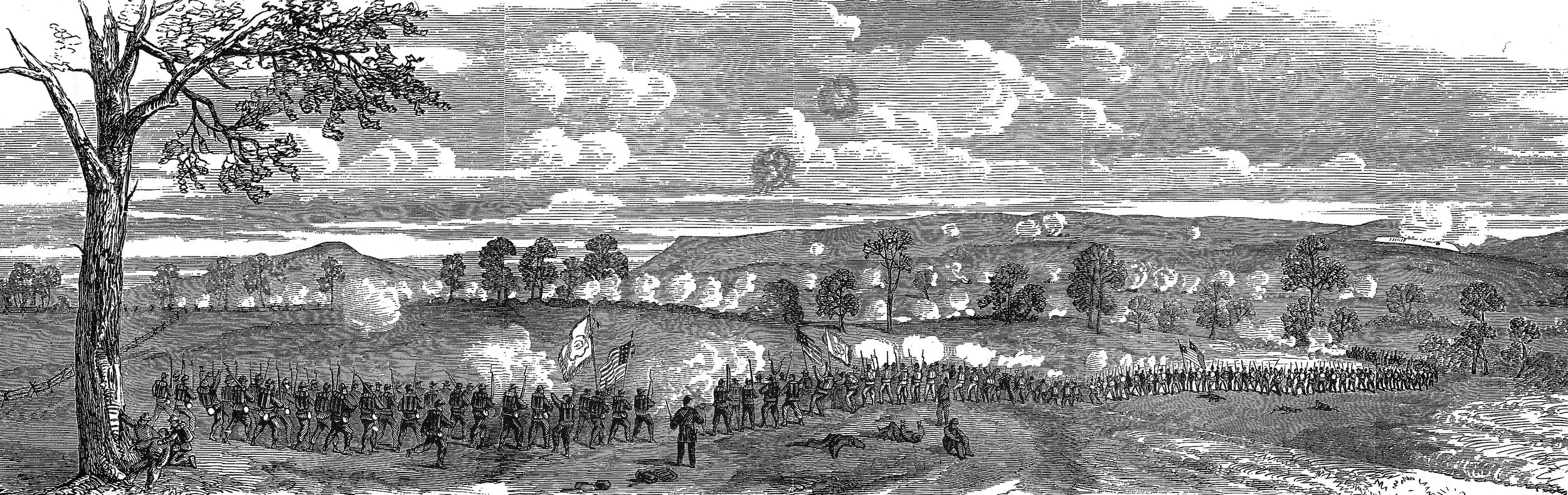 Gen. George Crook’s charge across Redbud Run on the Federal right was a key part of the Union’s victory over the Confederates at the Third Battle of Winchester. An important transportation hub in the Shenandoah Valley that was the scene of six battles, the city changed hands between the Union and Confederacy 72 times during the Civil War.