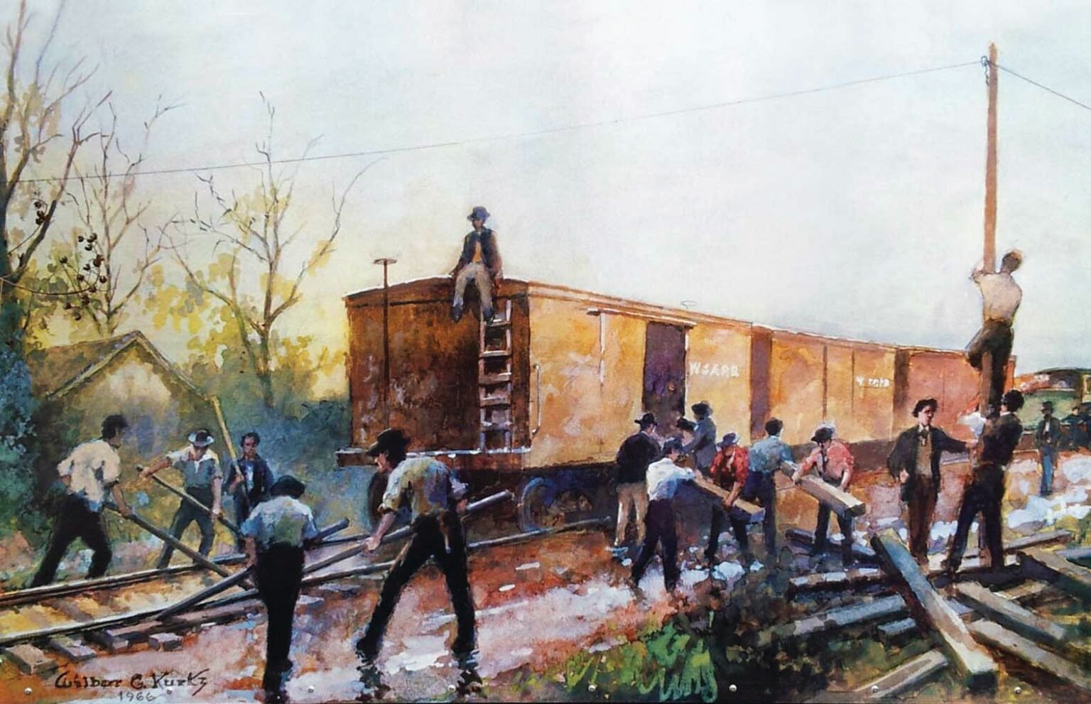 Though Andrews Raiders tore up tracks, cut telegraph wire, and dumped ties on the tracks to slow down Confederate pursuit, long delays for southbound trains proved their undoing. 