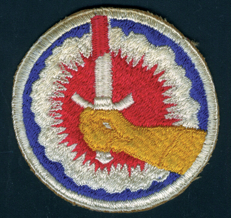 First patch of the 442nd Regimental Combat Team worn for only a few months in 1943.