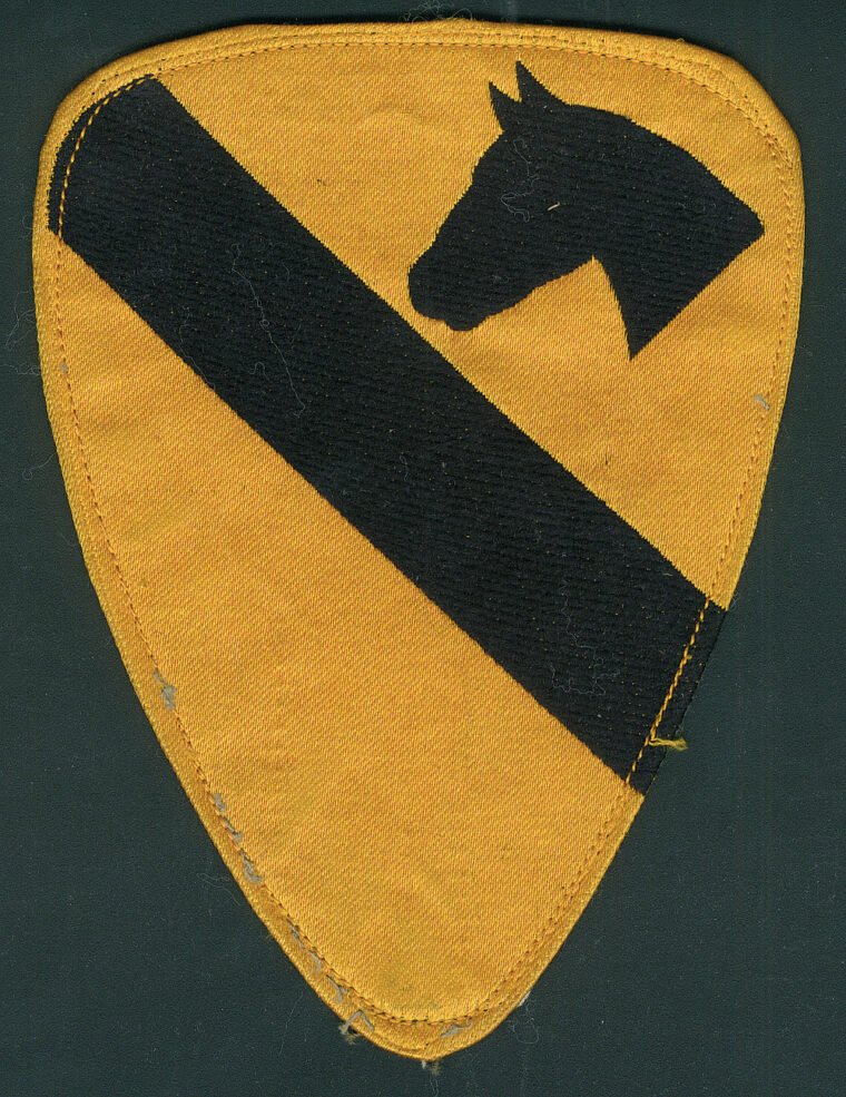 An unofficial post-WWII patch of the 1st Cavalry Division.