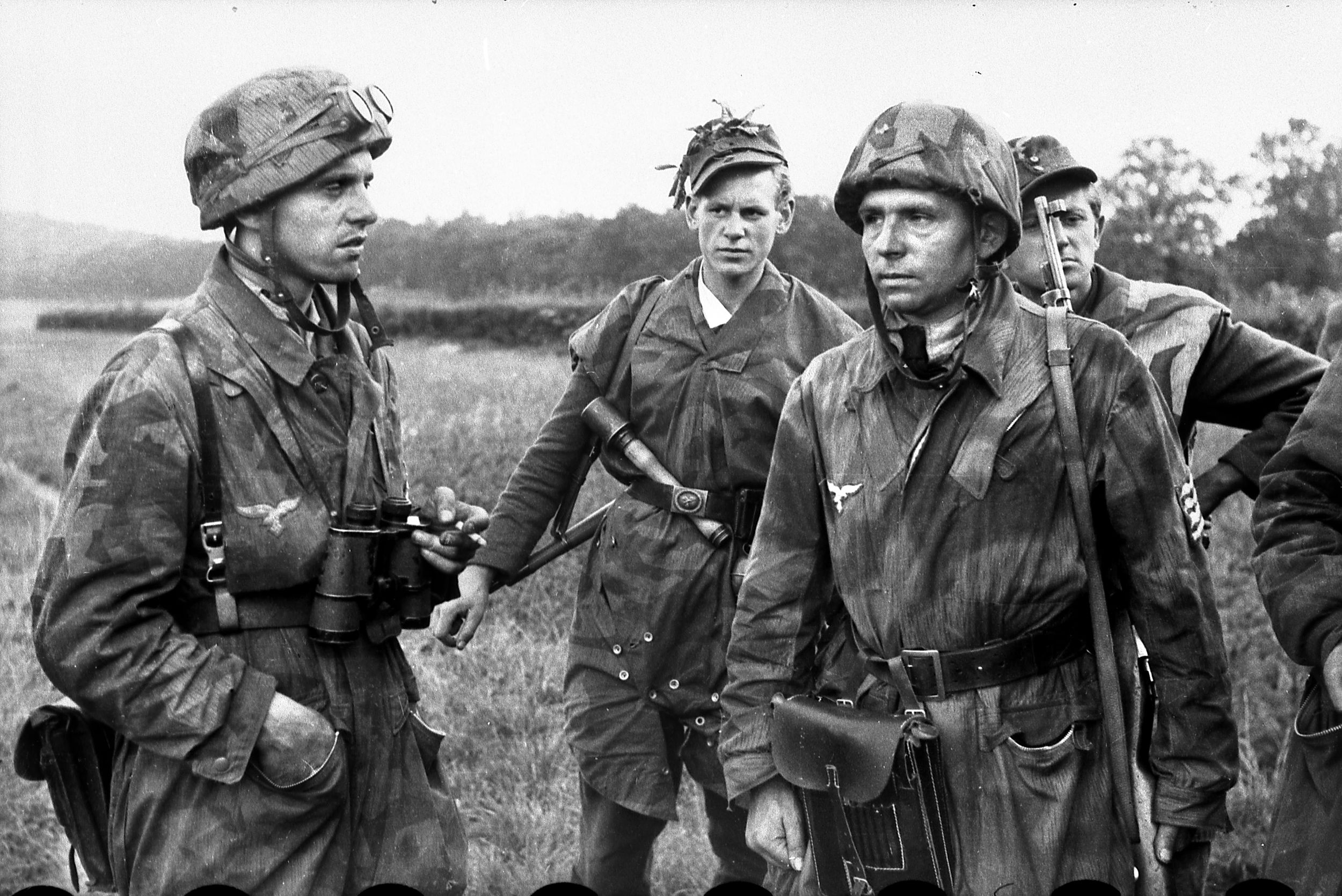 As part of the second phase of Operation Veritable, XXX Corps moved on the town of Goch, defended by German Fallschirmjägers, such as the ones pictured here. Some 2,000 experienced paratroopers were moved into the Reichswald to stiffen the resolve of the questionable troops of the 84th Infantry, but they were not able to stop the Canadians from taking Goch on February 19, 1945.