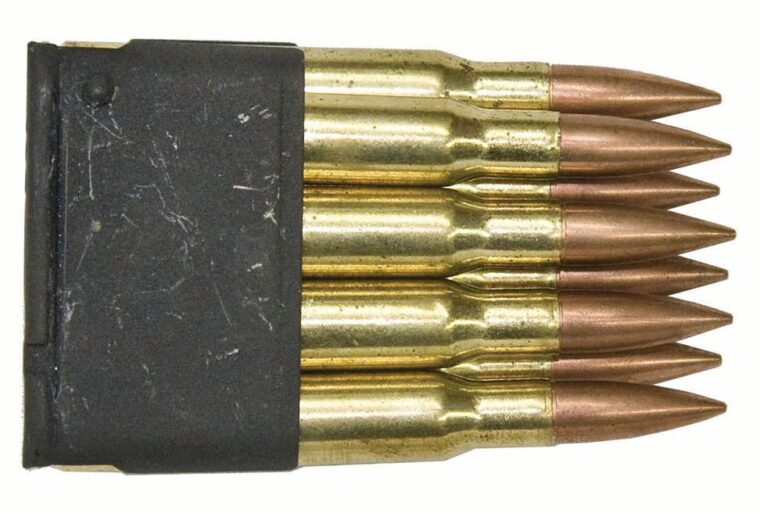 The eight-round .30-06 clip that fed ammunition to the M-1 Garand rifle gave it exceptional firepower. However, when the clip was emptied, its ejection created an audible “ping” that some said might alert enemy troops.