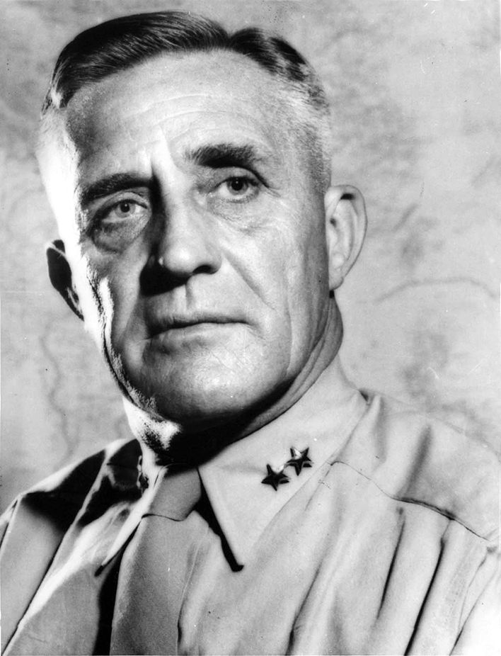 Marine Lieutenant Colonel Claude A. Larkin was in command at Ewa on the morning of the Japanese attack. During his long career Larkin reached the rank of Major General in 1945.