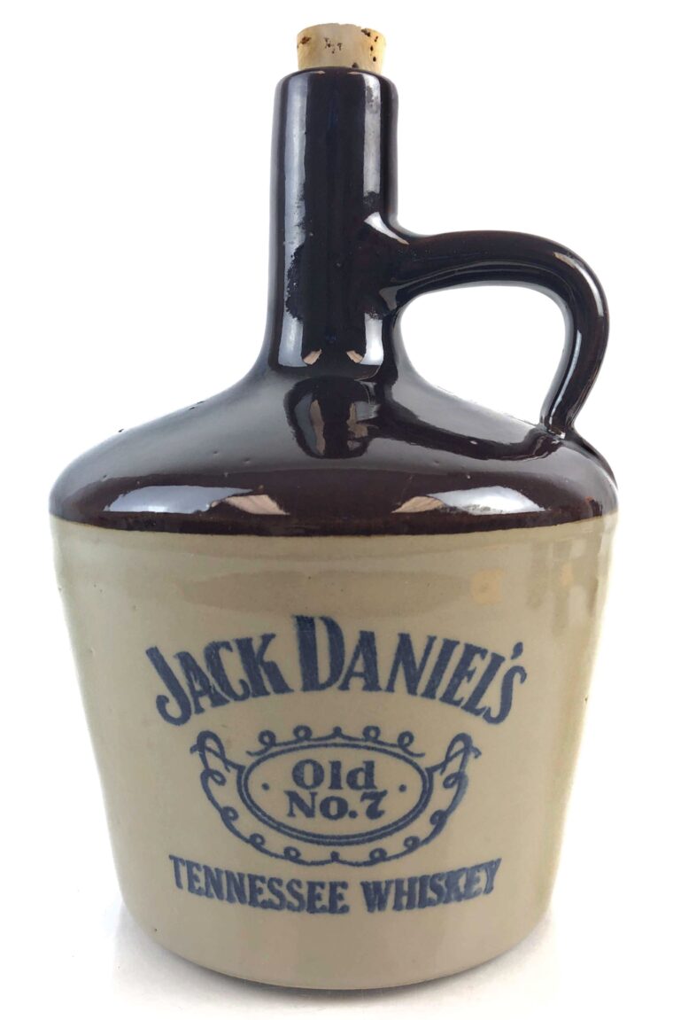 Jack Daniel's Old No. 7 Stoneware Whiskey Jug from the 1970s.