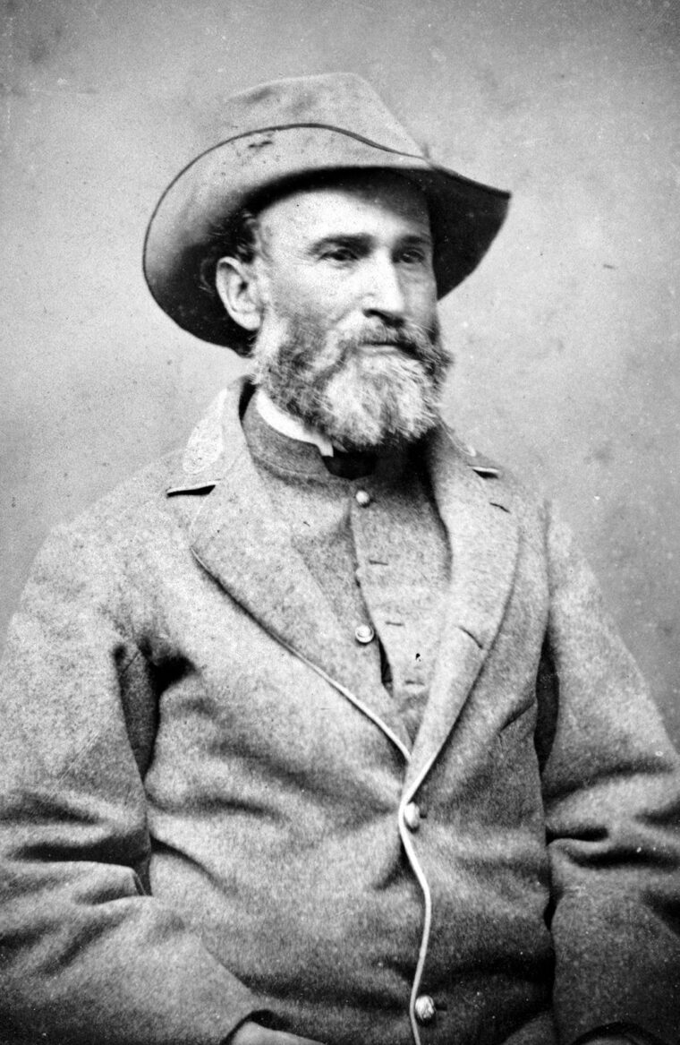 Confederate Lieutenant General Jubal A. Early, who led a raid down the Shenandoah Valley into Maryland and the outskirts of Washington, D.C., in June/July 1864. 