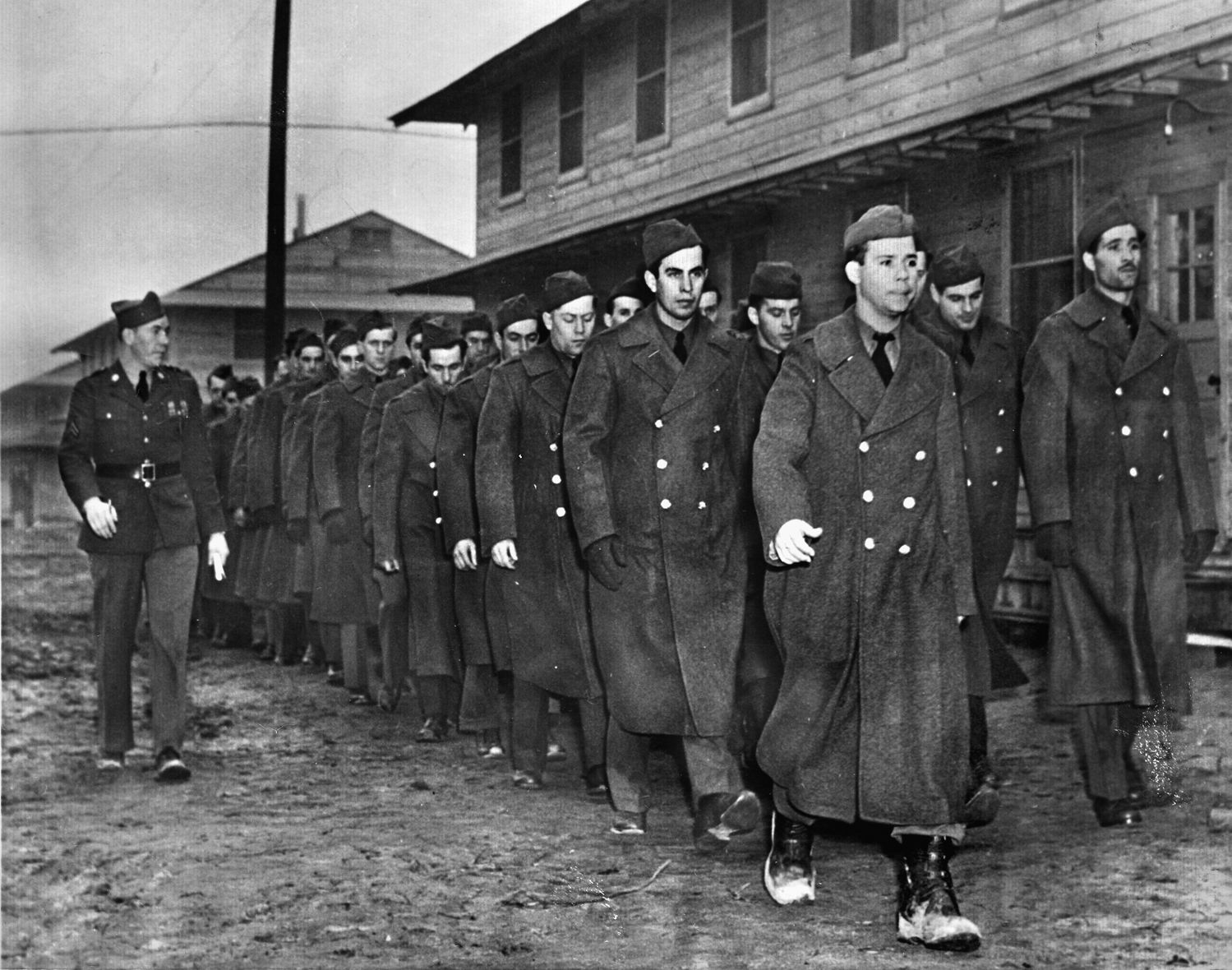 The 29th Division arrives at Fort Meade, Maryland, in February 1940. Among them are the National Guard infantry unit, Company A of the 116th Infantry Regiment—”The Bedford Boys”—with 35 men from Bedford, Virginia, population 3,200.
