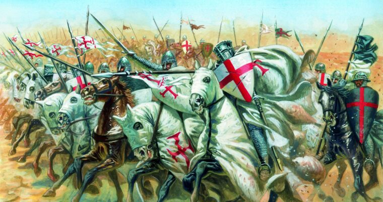 Cloaked in distinctive white mantles with red crosses, a charge of the “warrior monks” known as the Knights Templar was a fearsome sight. The devout medieval Catholic military order was established to protect Christian pilgrims after the Holy Land was reopened following the First Crusade.