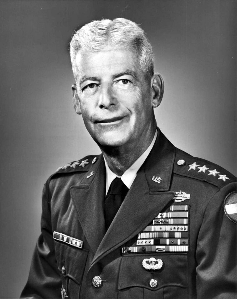 Gen. Paul L. Freeman Jr. as Commanding General, U.S. Continental Army Command (CONARC).