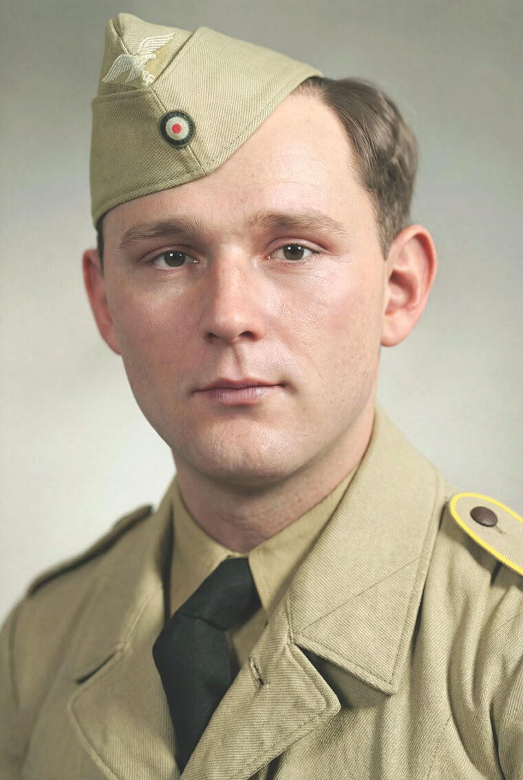 Rudolf Jackl III, on the sun-drenched island of Crete in 1943, before he voluntarily went through airborne training and joined Fallschirmjäger-Regiment 8.