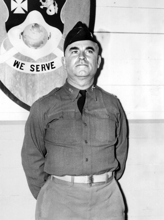 Colonel Hurley E. Fuller was the last to surrender to the Germans at the 110th Infantry Regiment's Regimental Headquarters in the Claravallis Hotel in Clervaux, Luxembourg.