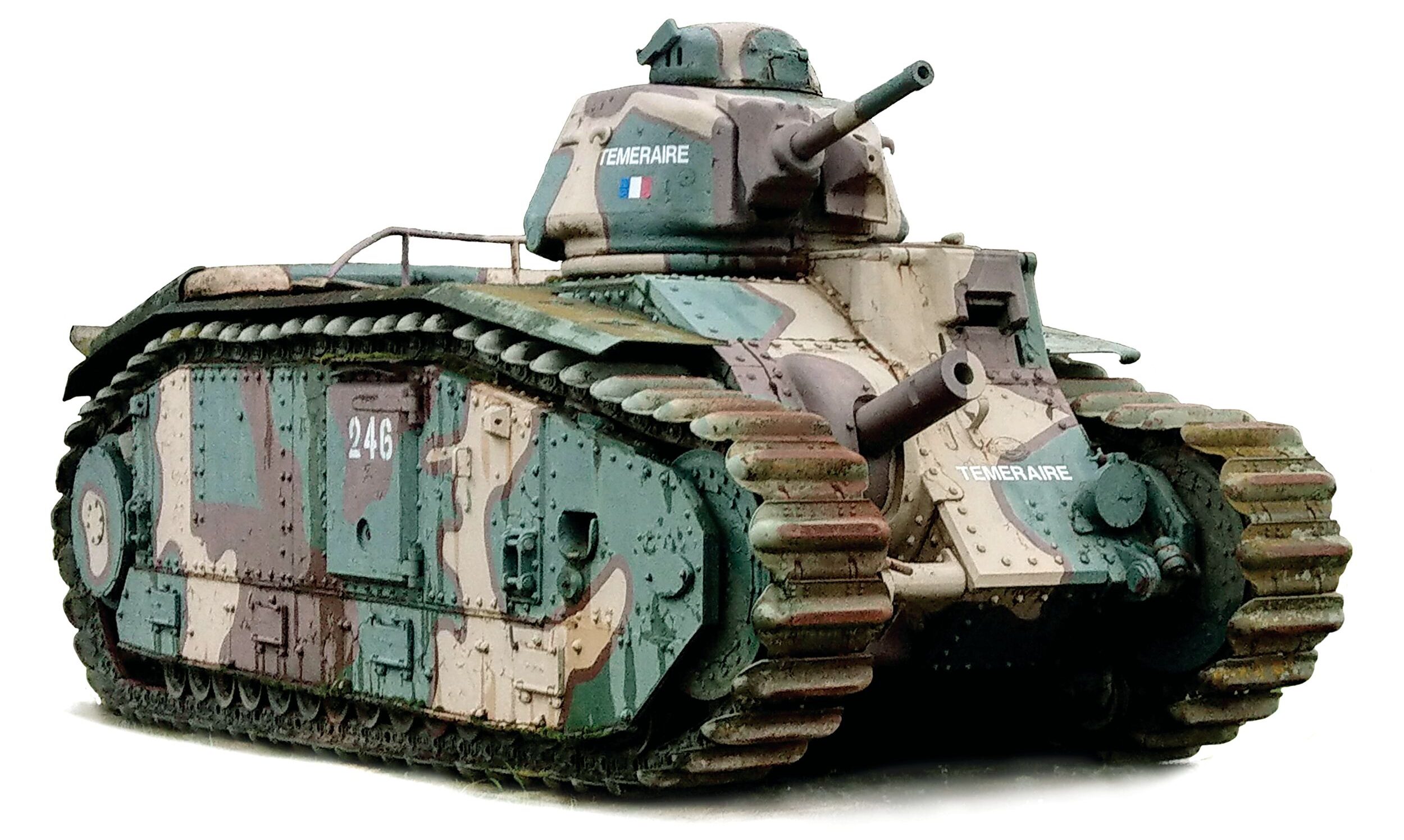 On outdoor display at Camp de Mourmelon in Mourmelon-le-Grand, France, is one of only ten surviving examples of the Char B1 bis heavy tank. This restored survivor is painted to honor the legacy of the prestigious 501e Régiment de chars de combat (501st Combat Tank Regiment), one of the oldest tank units in the French Army.