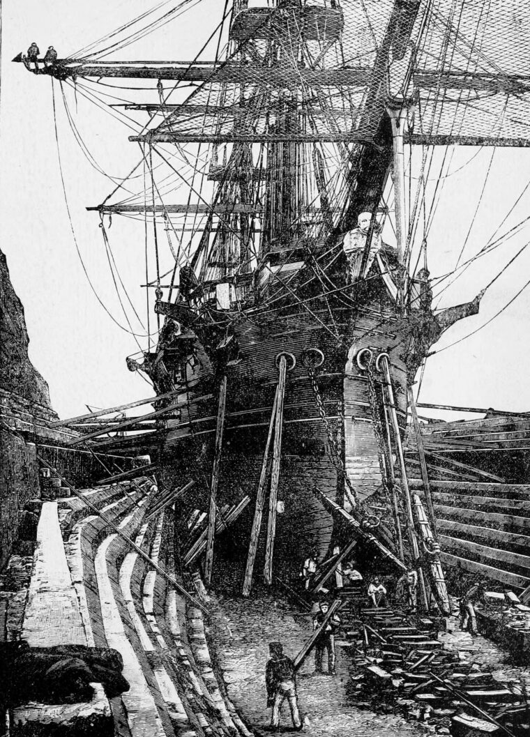 Master Commandant Thomas Macdonough’s Lake Champlain squadron takes shape at the secluded shipyard near Vergennes, Vermont, in April 1814. In an arms race with the Royal Navy, American shipwrights transformed standing trees into combat-ready warships in a matter of weeks. The 20-gun brig USS Eagle was laid down, launched, and fitted out in 19 days, joining Macdonough’s fleet just in time for the fateful September clash in Cumberland Bay, where she served as the critical northern anchor of the American line.