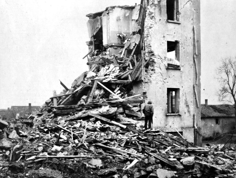 Total Allied air superiority and relentless artillery tracking meant that German stationary command posts, such as the 17th Panzergrenadier Division’s pictured here, were frequently located, targeted, and wiped out.