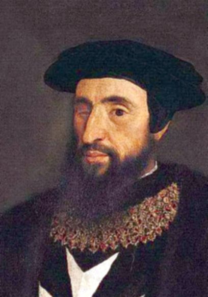 Engineer Gabriele Tadino da Martinengo (1476-1543), famous for his work on the fortifications of Rhodes, lost his right eye to a musket shot during the 1522 siege.