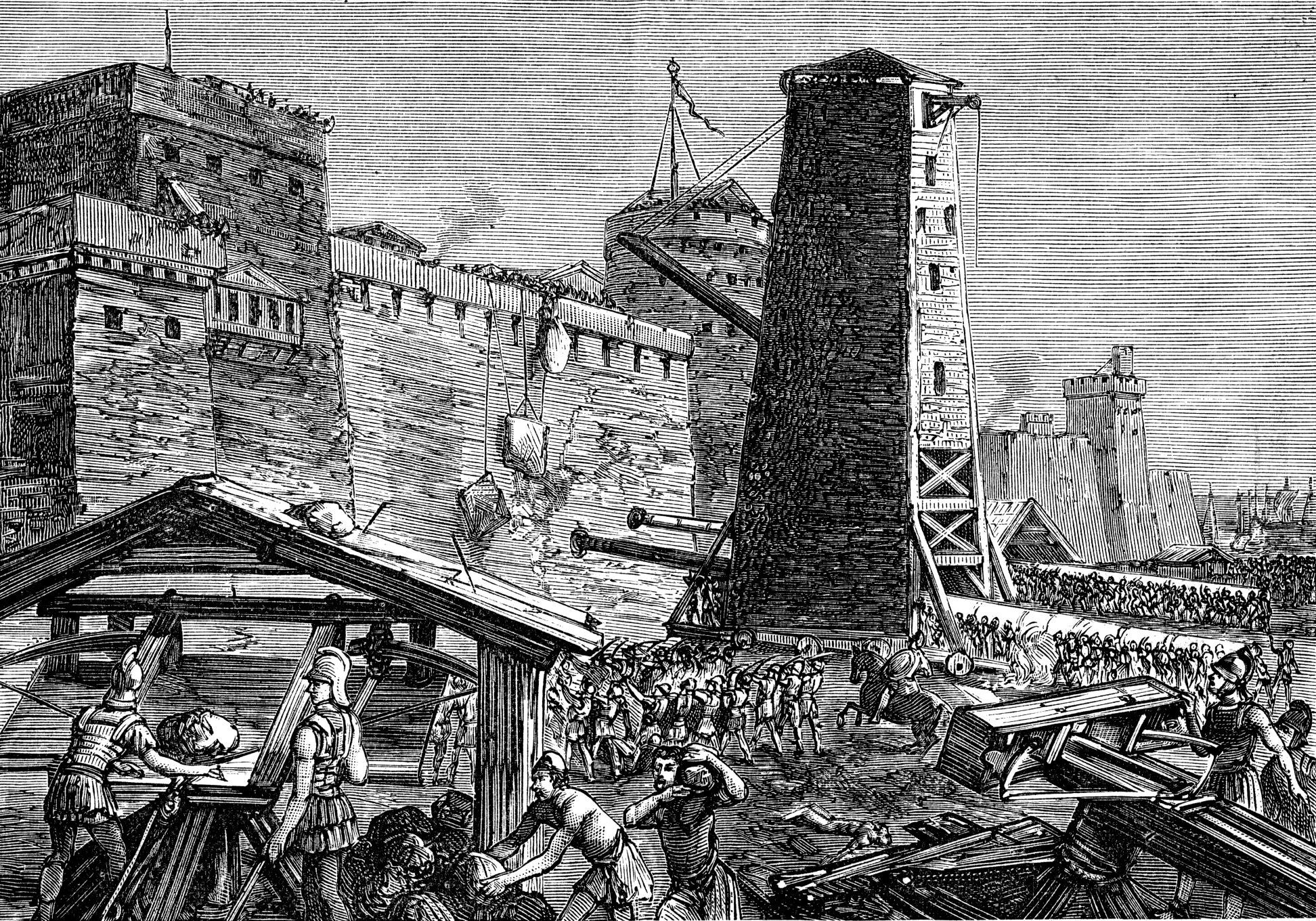 In addition to a vast armada, Suleiman the Magnificent had traditional siege weapons such as towers and catapults as well as bombards—large cannon and mortars firing stone balls—and gunpowder mines to destroy the city walls. The successful siege, which lasted from June to late December 1522, consolidated the Ottoman sultan’s control of the eastern Mediterranean.