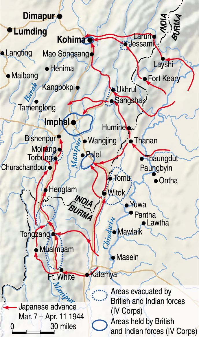 The rugged, mountainous jungle terrain straddling the frontier of Burma and India proved almost as formidable an adversary as an armed enemy. The terrain and the torrential monsoons all but halted ground transportation for vital supplies—forcing both Allied and Japanese commanders to battle crippling logistics shortages throughout the campaign.