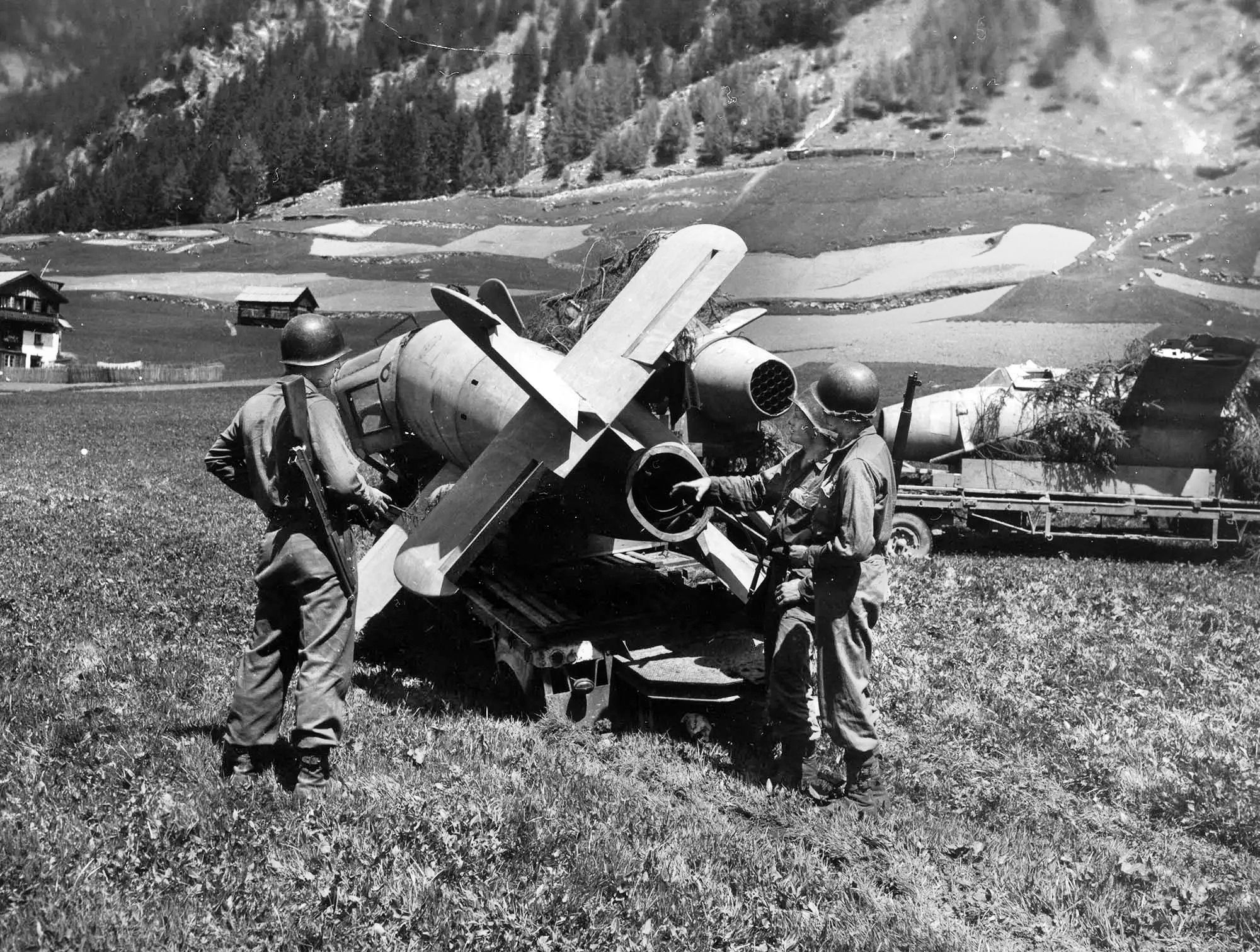 Evacuated south on trucks to escape the advancing Allies, the rockets were captured intact before ever seeing combat.
