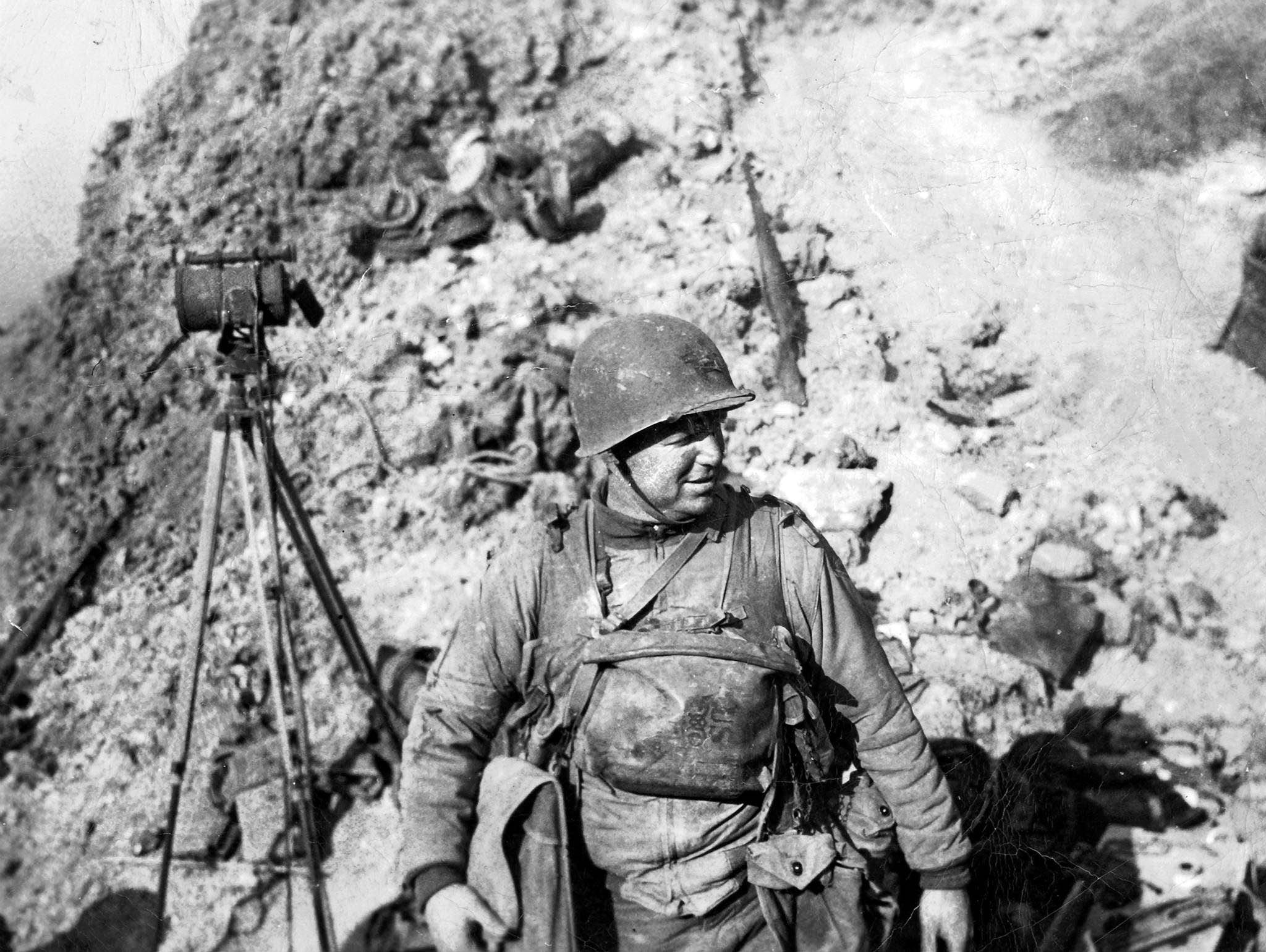 Lieutenant Colonel James E. Rudder, commander of the Provisional Ranger Force, was tasked with scaling Pointe du Hoc to destroy six long-range 155-mm cannons. Though Rudder was wounded twice during the battle, he and his men held the cratered plateau against relentless German counterattacks.