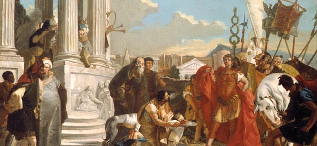 On a plain in central Greece, Caesar and Pompey met on August 9, 48 BC to determine which one of them would assume control of the Roman Republic.