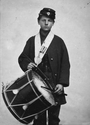 Samuel W. Doble, a drummer boy in Company D., 12th Maine Infantry.
