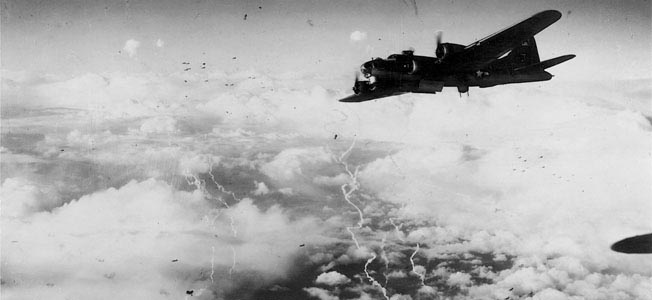 A B-17 crew of the 390th Bomb Group endured a harrowing gauntlet of German defenses during a November 30, 1944, mission over Merseburg.