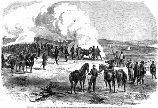 Confederate infantry charged into the teeth of Porter's guns. The Union gunners switched to canister rounds , but still could not stop the gray tide.