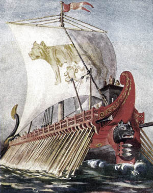 Offering a balance between speed, maneuverability and power, both the Carthaginian & Roman Navy adopted the quinquereme as its standard vessel.
