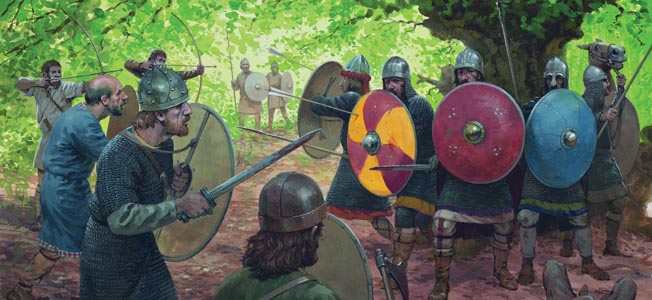 Saxon leader Widukind outsmarted a Frankish force at the Battle of Suntel in 782. Charlemagne made the Saxons pay for their treachery.