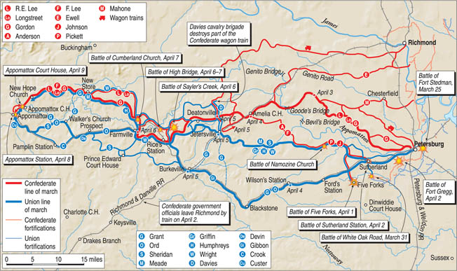 Appomattox Campaign MAP 