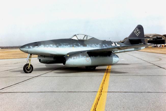 This Messerschmitt Me-262A is now on display at the National Museum of the U.S. Air Force at Wright-Patterson Air Force Base near Dayton, Ohio.