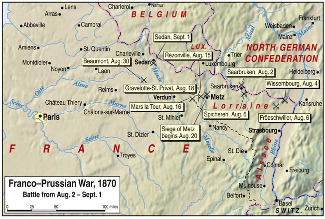 Prussia and France come to grips at the Battle of Sedan in 1870, as Napoleon III’s reign ends.