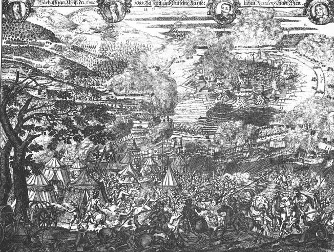 During the 1683 Battle of Vienna, relief came out of the woods and down from the heights...