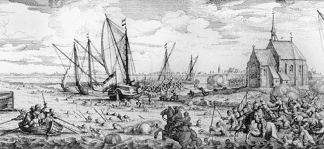 During the Eighty Years' War, the Battle of the Downs would come to mark a crushing defeat of the Spanish.