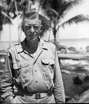 Brigadier General Jens A. Doe took command of the U.S. 41st Infantry Division on Biak after the division’s original commander, General Horace Fuller, was relieved of duty. 